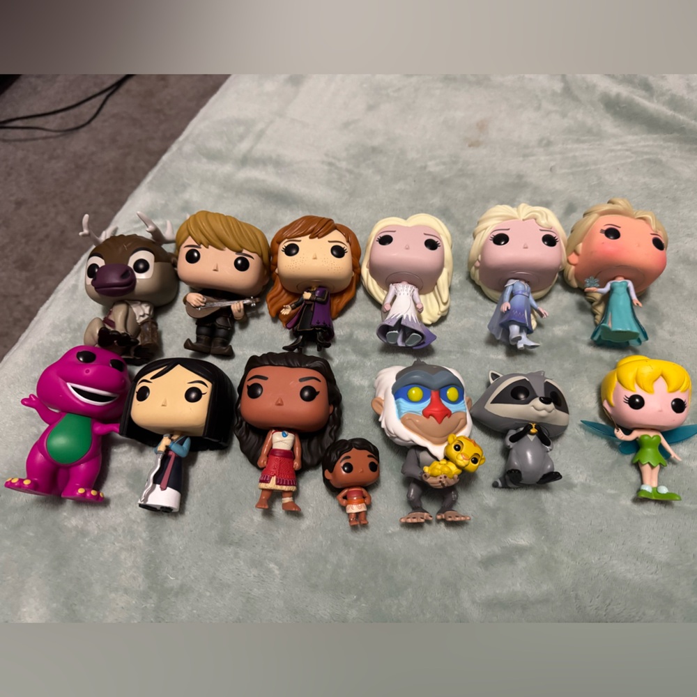 Funko pop Loose Disney Set with Barney